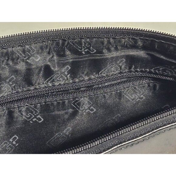 Vintage Guess Black Shoulder Bag Purse Y2K Logo Buckle Baguette Handbag Grunge - Picture 5 of 8